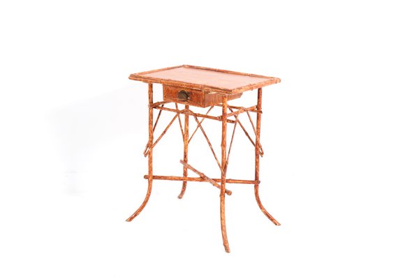 Art Nouveau Faux Bamboo Tea Table, 1900s-MY-1132917