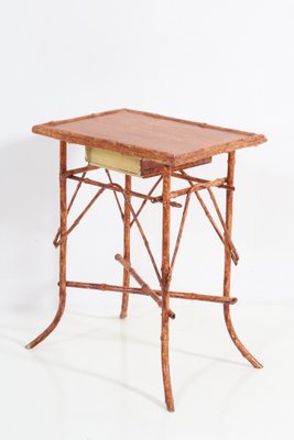 Art Nouveau Faux Bamboo Tea Table, 1900s-MY-1132917