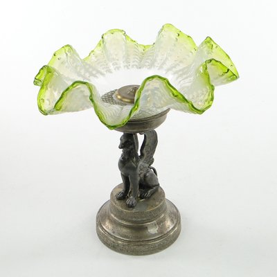 Art Nouveau Figurative Bowl on Stand from Plewkiewicz, 1890s-BKO-1799033