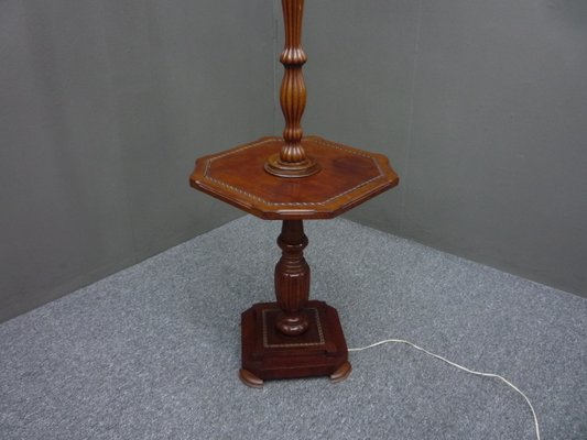 Art Nouveau Floor Lamp with Table, 1920s-UG-1716405