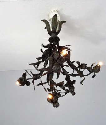 Art Nouveau Floral Ceiling Lamp-FPY-1145801