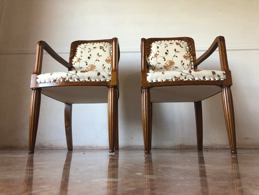 Art Nouveau French Armchairs, 1910s, Set of 2-MTX-675632