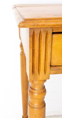 Art Nouveau French Beech Writing Table, 1900s-RIU-1420996