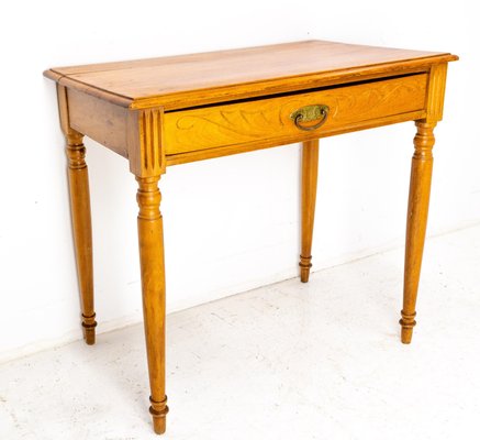 Art Nouveau French Beech Writing Table, 1900s-RIU-1420996