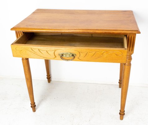 Art Nouveau French Beech Writing Table, 1900s-RIU-1420996