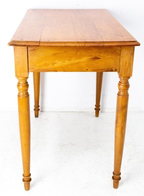 Art Nouveau French Beech Writing Table, 1900s-RIU-1420996