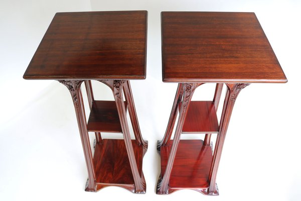 Art Nouveau French Plant Stand Pedestals by Louis Majorelle, 1907, Set of 2-WIP-1729979