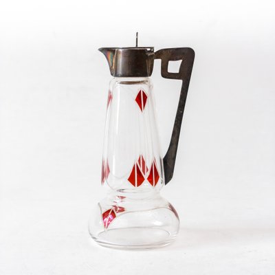 Art Nouveau Glass Carafe, 1910s-FSD-1170200