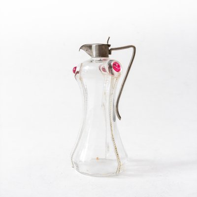 Art Nouveau Glass Carafe, Czech Republic, 1900s-FSD-1170202