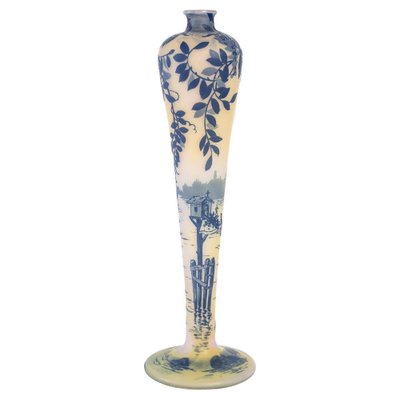 Art Nouveau Glass Vase by De Vez, 1900-WFS-1801567