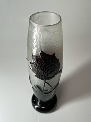 Art Nouveau Glass Vase by Gallé, France-LBS-1768302