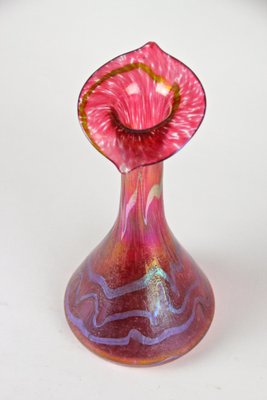 Art Nouveau Glass Vase Jack in the Pulpit by Fritz Heckert, Bohemia, 1901-TQA-1321964