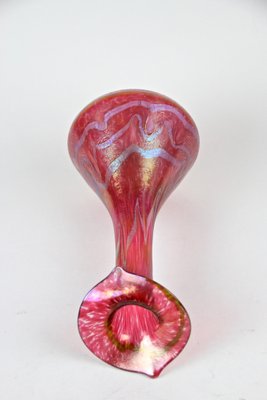 Art Nouveau Glass Vase Jack in the Pulpit by Fritz Heckert, Bohemia, 1901-TQA-1321964