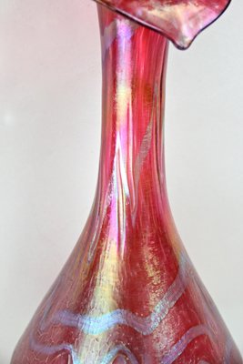 Art Nouveau Glass Vase Jack in the Pulpit by Fritz Heckert, Bohemia, 1901-TQA-1321964