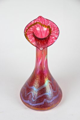 Art Nouveau Glass Vase Jack in the Pulpit by Fritz Heckert, Bohemia, 1901-TQA-1321964