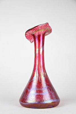 Art Nouveau Glass Vase Jack in the Pulpit by Fritz Heckert, Bohemia, 1901-TQA-1321964