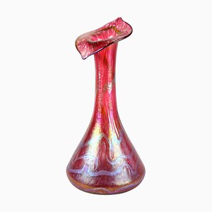 Art Nouveau Glass Vase Jack in the Pulpit by Fritz Heckert, Bohemia, 1901-TQA-1321964