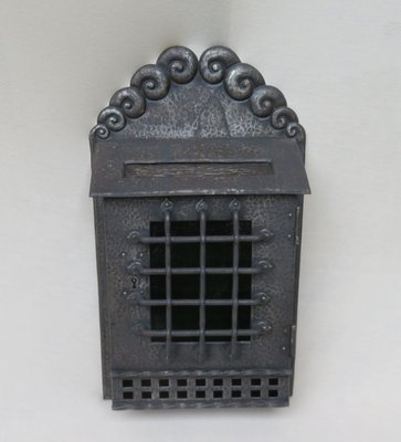 Art Nouveau Handmade Wrought Iron Mailbox-EY-912470