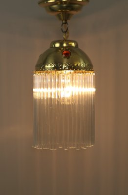 Art Nouveau Hanging Lamp with Glass Rods, France, 1910s-KDB-1811532