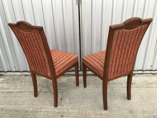 Art Nouveau Inlaid Chairs, 1920s, Set of 2-WQQ-1250456