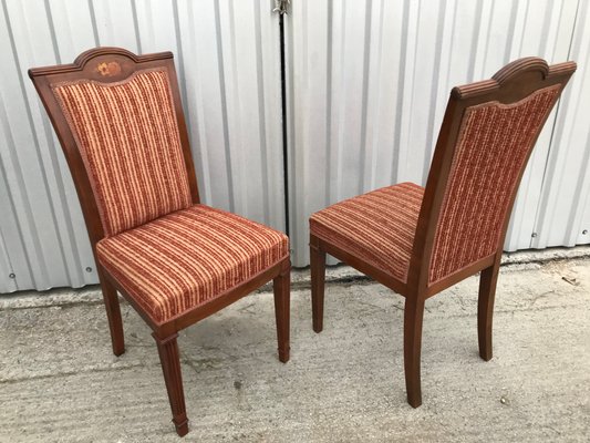 Art Nouveau Inlaid Chairs, 1920s, Set of 2-WQQ-1250456