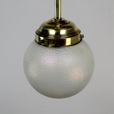 Art Nouveau Iridescent Glass Ceiling Lamp-NE-1188126