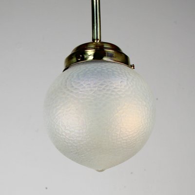 Art Nouveau Iridescent Glass Ceiling Lamp-NE-1188126