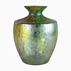 Art Nouveau Iridescent Glass Vase attributed to Fritz Heckert, Bohemia, 1905-TQA-1789553