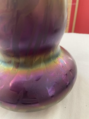 Art Nouveau Iridescent Glass Vase from Poschinger, 1910s-SEI-1166438