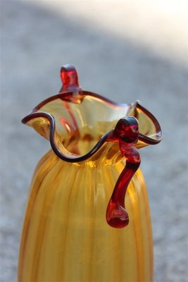 Art Nouveau Italian Blown Murano Glass Vase, 1920s-EH-627519