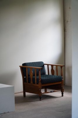 Art Nouveau Lounge Chairs in Oak, 1920s, Set of 2-MXF-1404407