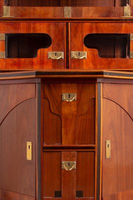 Art Nouveau Mahogany Cabinet from August Ungethüm, 1905-ABO-1438849