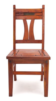 Art Nouveau Mahogany Chairs, 1890s, Set of 4-JCN-1720895