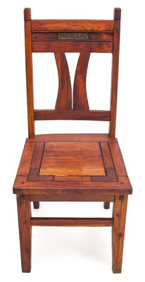 Art Nouveau Mahogany Chairs, 1890s, Set of 4-JCN-1720895