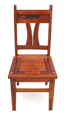 Art Nouveau Mahogany Chairs, 1890s, Set of 4-JCN-1720895