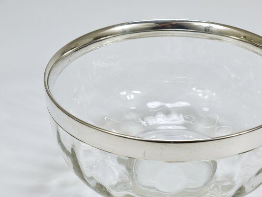 Art Nouveau Meteor Bowl with Silver Rim from Bakalowits & Söhne, 1900s-MWV-1760031