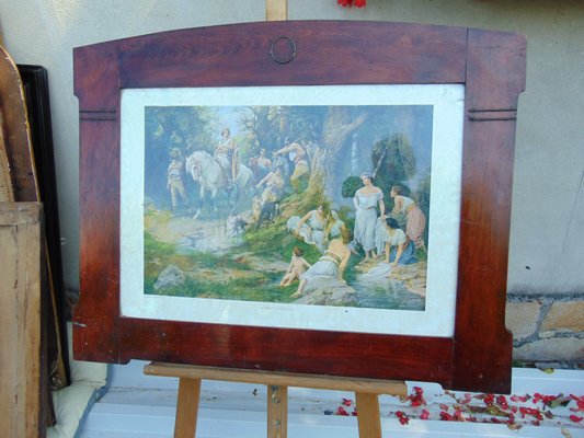 Art Nouveau Mythological Oil Painting by Oldrich A. Bożena-CAQ-727628