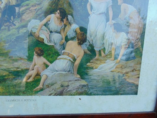 Art Nouveau Mythological Oil Painting by Oldrich A. Bożena-CAQ-727628