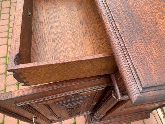 Art Nouveau Oak Chest of Drawers, 1920s-WQQ-2027202