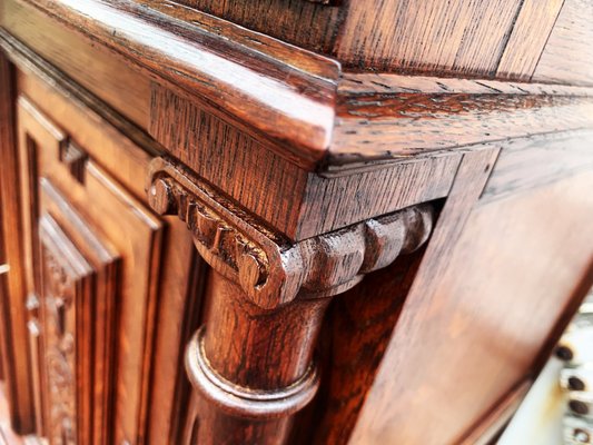 Art Nouveau Oak Chest of Drawers, 1920s-WQQ-2027202