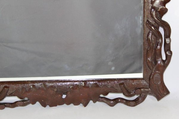 Art Nouveau Oak Leaf Mirror-ESB-1376820