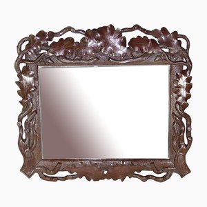 Art Nouveau Oak Leaf Mirror-ESB-1376820