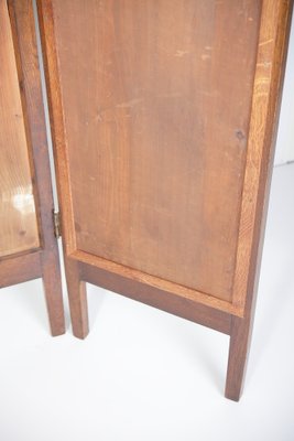 Art Nouveau Parrot Ara Painted Oak Screen/Divider, 1910s-IND-1718619