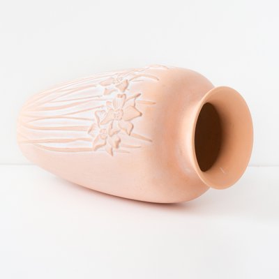 Art Nouveau Peach Ceramic Vase-FSD-1121809