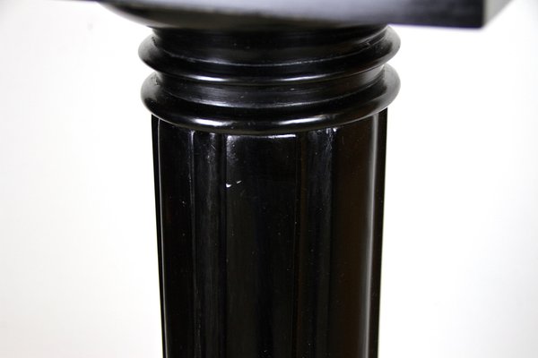 Art Nouveau Pedestal in Ebonized Beechwood, Austria, 1900s-TQA-1321911