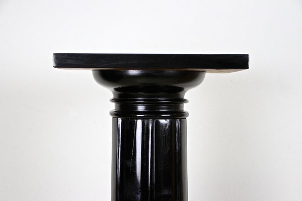 Art Nouveau Pedestal in Ebonized Beechwood, Austria, 1900s-TQA-1321911