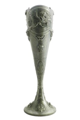 Art Nouveau Pewter Vase by André Villien, 1900s-ARU-625988