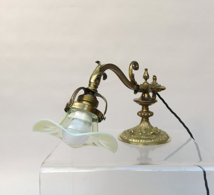 Art Nouveau Piano Table Lamp in Bronze-EY-1363933