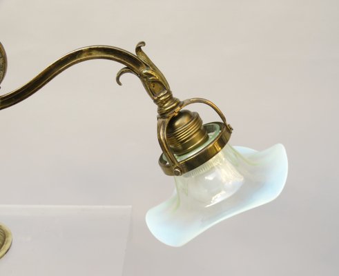 Art Nouveau Piano Table Lamp in Bronze-EY-1363933