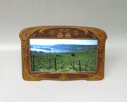 Art Nouveau Picture Frame in Vulcanized Fibre-EY-1017575